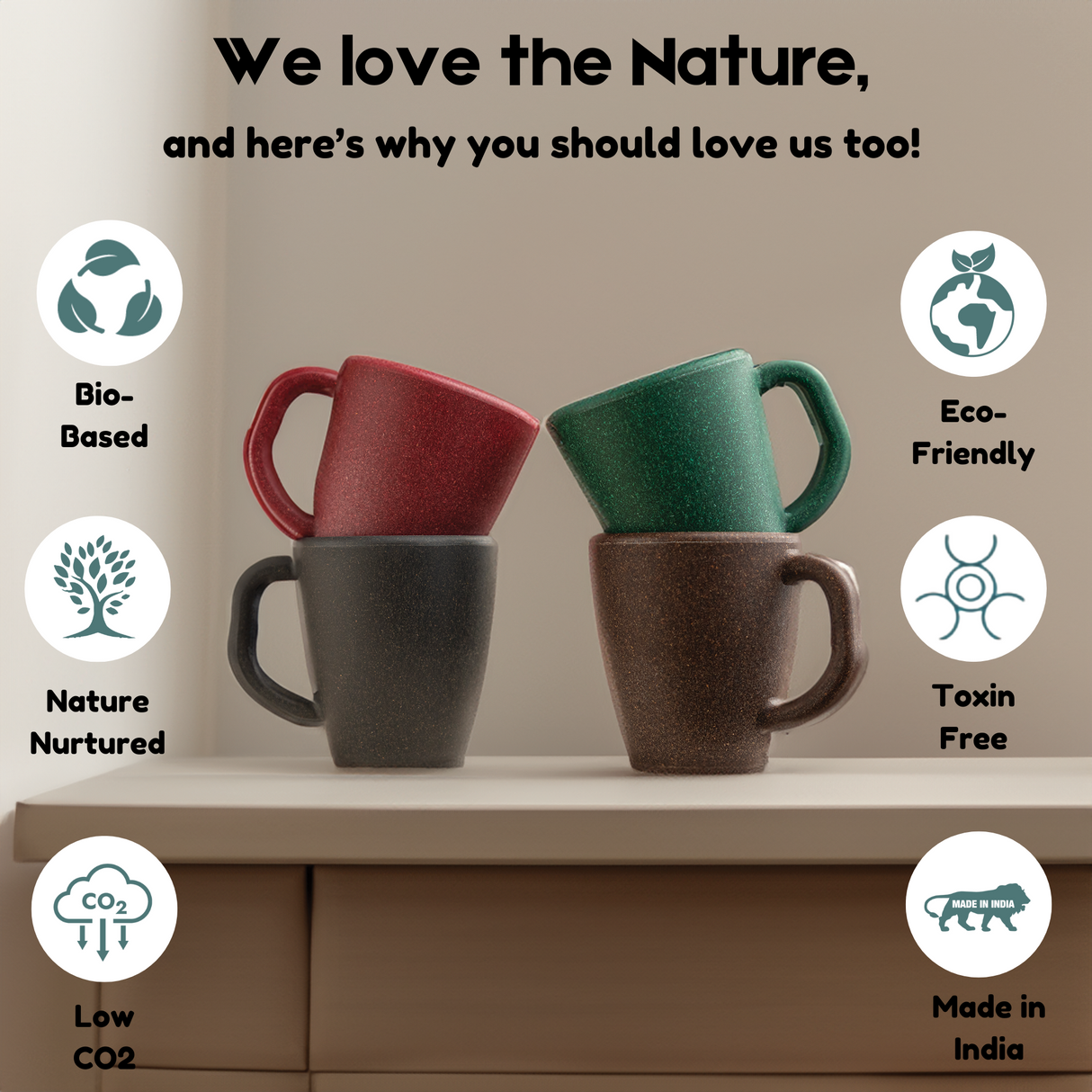 FRENVI Classic Cup Mini 100 ml | 4 Pcs