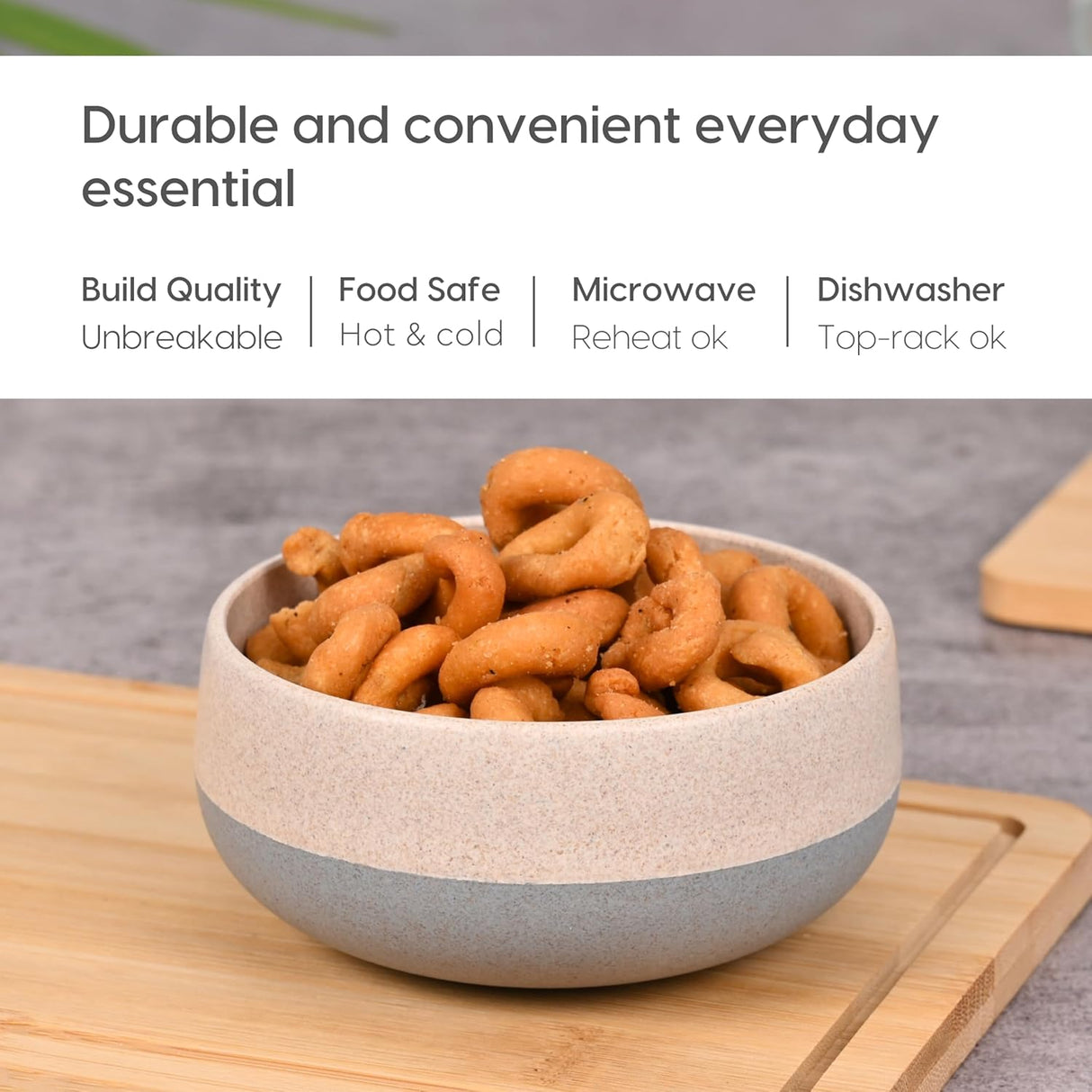 FRENVI Kids Feeding Bowl with Spoon 250 ml | 4 Pcs