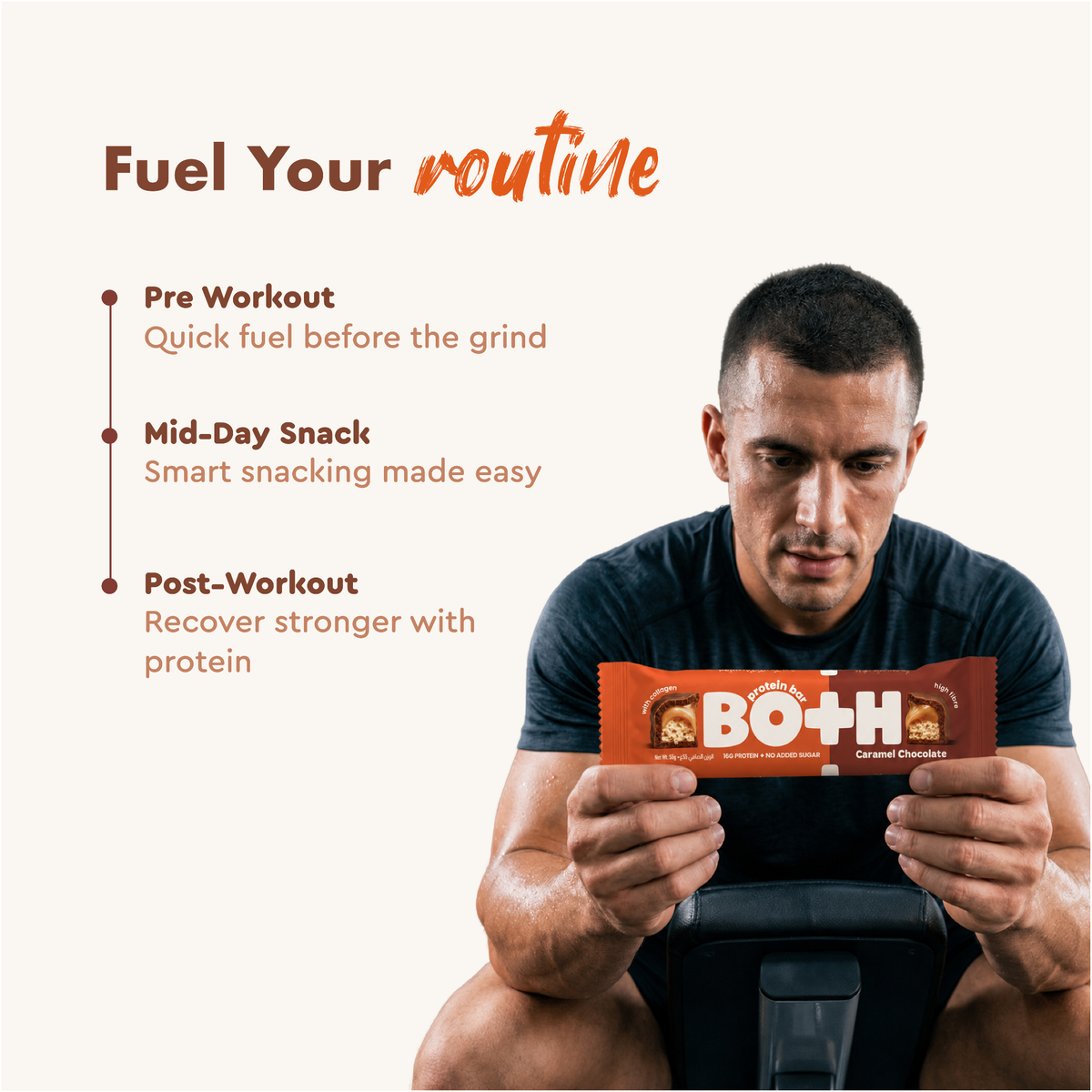 BOTH Caramel Chocolate Protein Bar | 55g