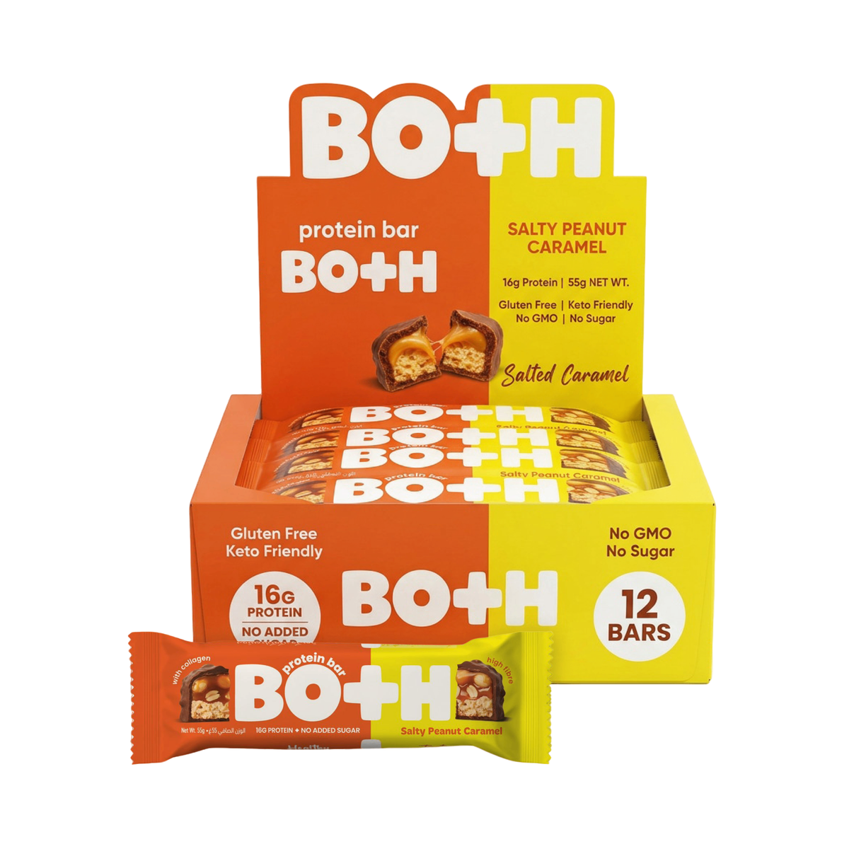 BOTH Salty Peanut Caramel Protein Bar | 55g