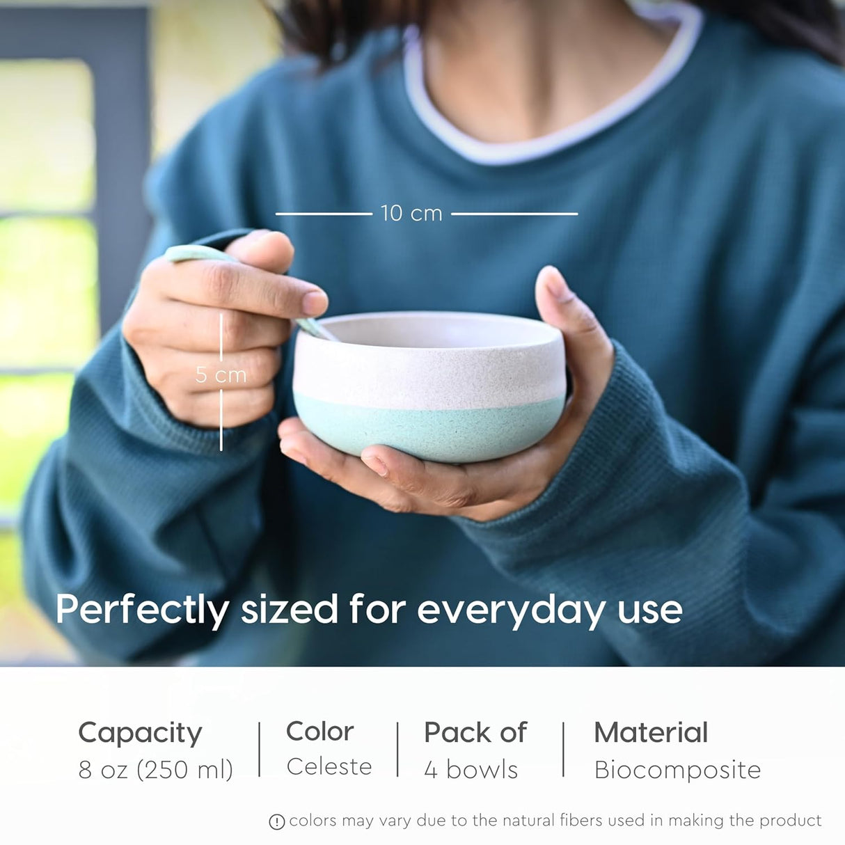 FRENVI Kids Feeding Bowl with Spoon 250 ml | 4 Pcs