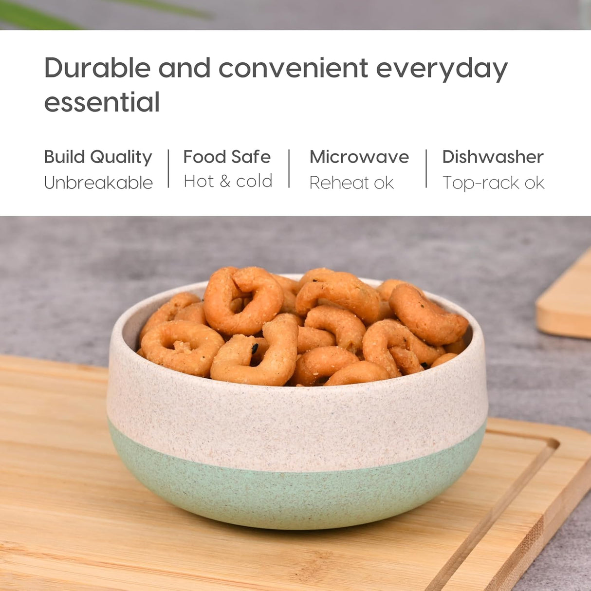 FRENVI Kids Feeding Bowl with Spoon 250 ml | 4 Pcs