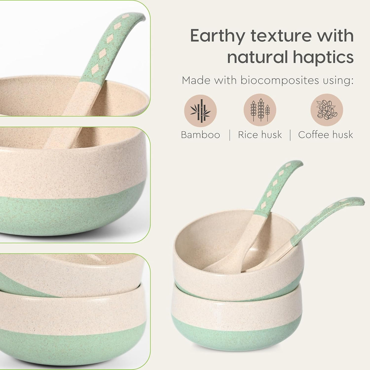 FRENVI Kids Feeding Bowl with Spoon 250 ml | 4 Pcs