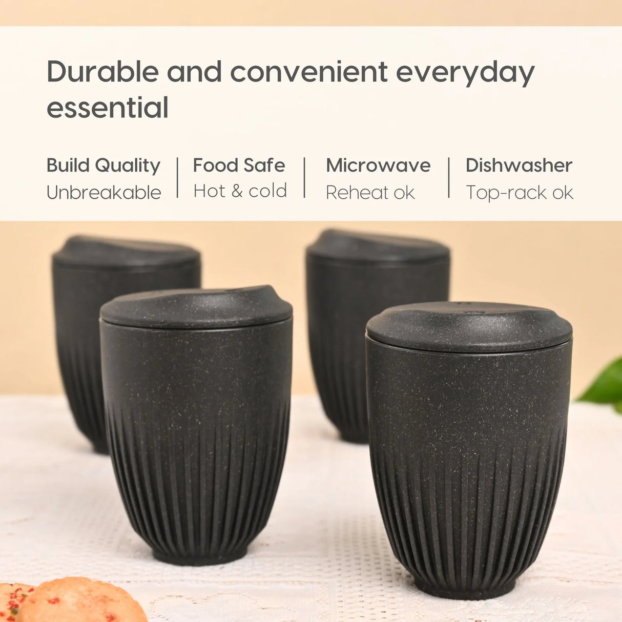 FRENVI Retro Cup 350 ml | 4 Pcs