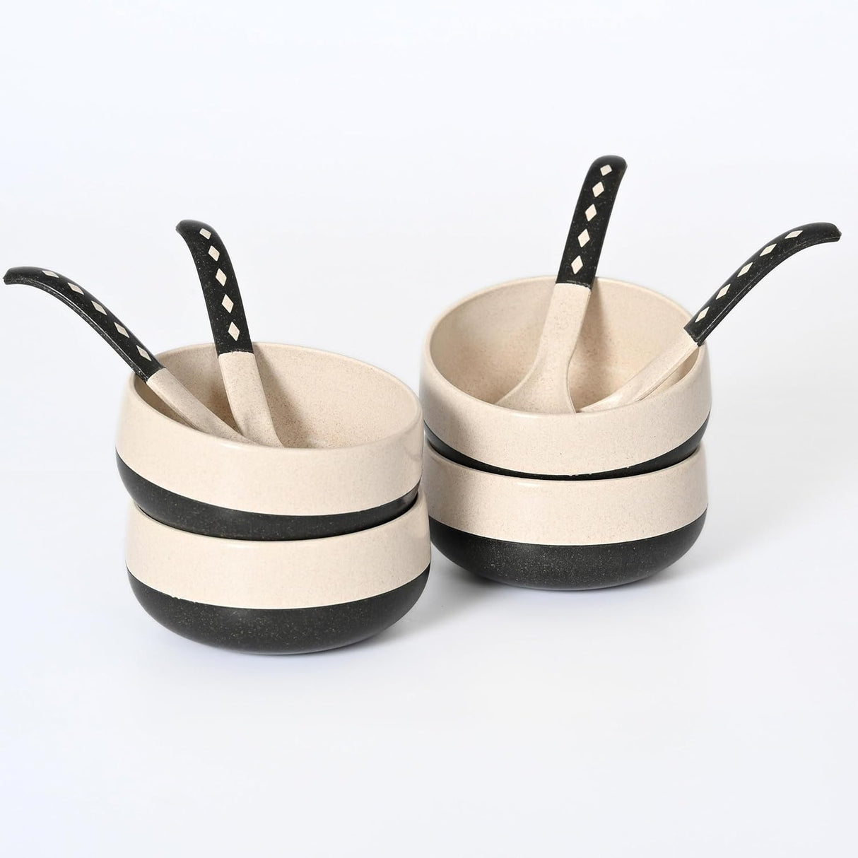 FRENVI Kids Feeding Bowl with Spoon 250 ml | 4 Pcs