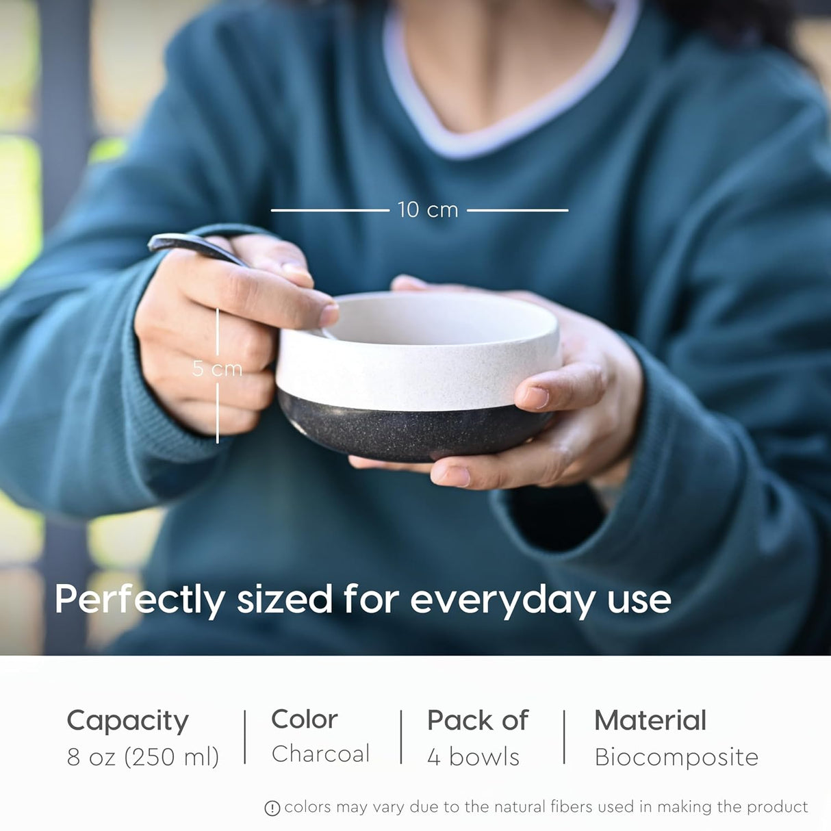 FRENVI Kids Feeding Bowl with Spoon 250 ml | 4 Pcs