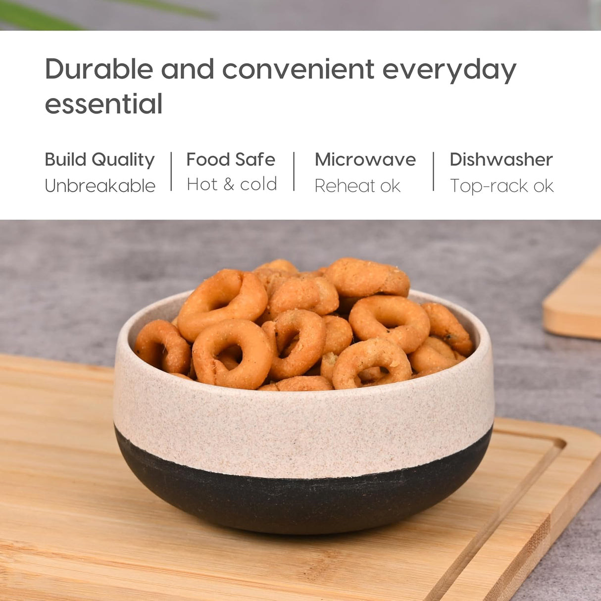 FRENVI Kids Feeding Bowl with Spoon 250 ml | 4 Pcs