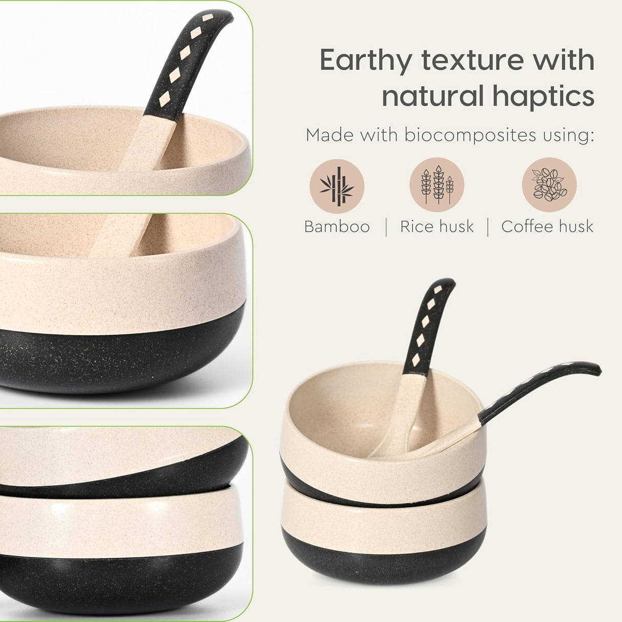 FRENVI Kids Feeding Bowl with Spoon 250 ml | 4 Pcs