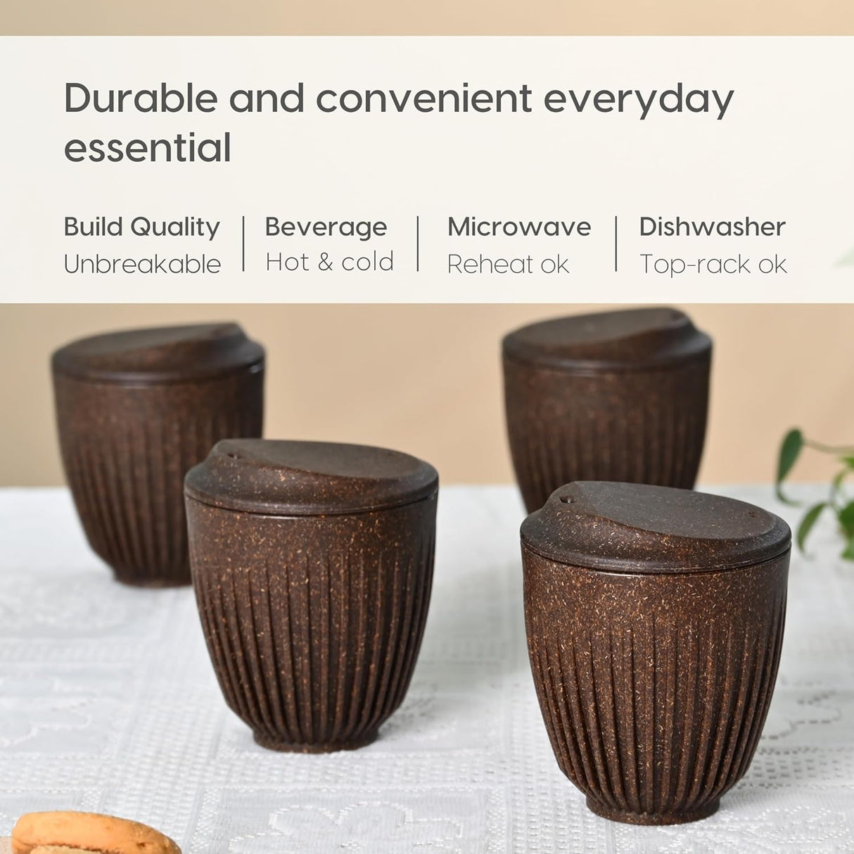 FRENVI Retro Cup 250 ml | 4 Pcs