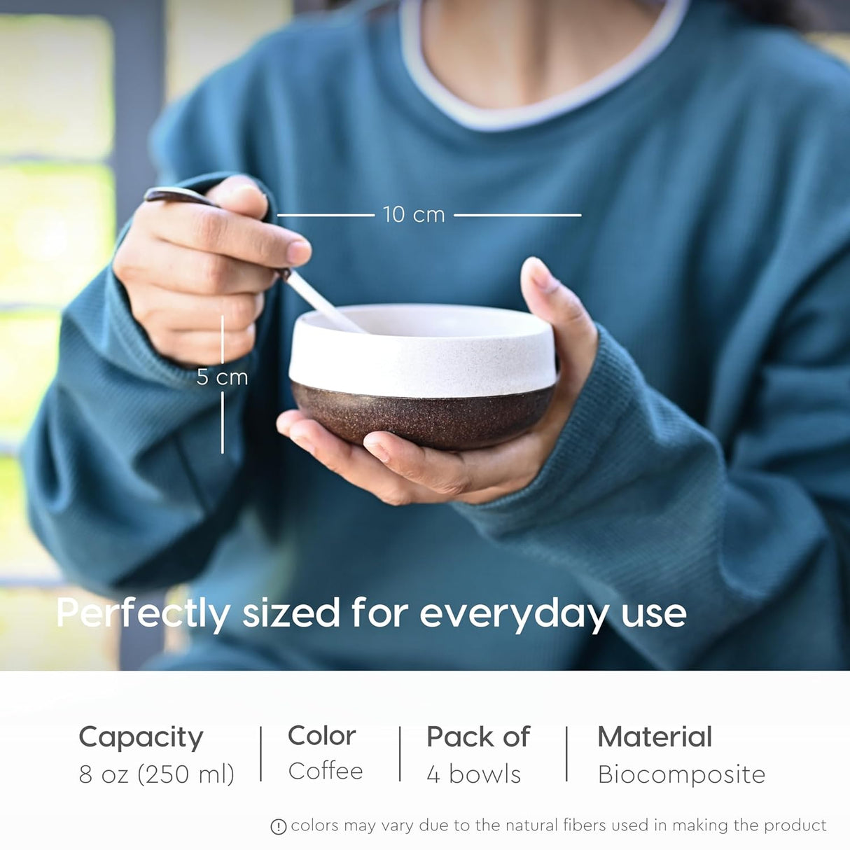 FRENVI Kids Feeding Bowl with Spoon 250 ml | 4 Pcs