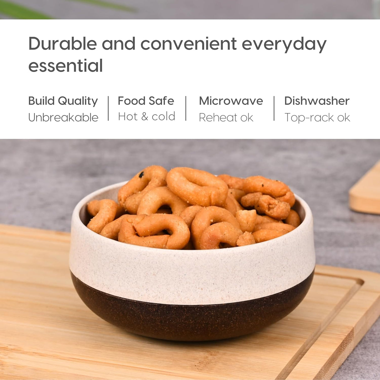 FRENVI Kids Feeding Bowl with Spoon 250 ml | 4 Pcs