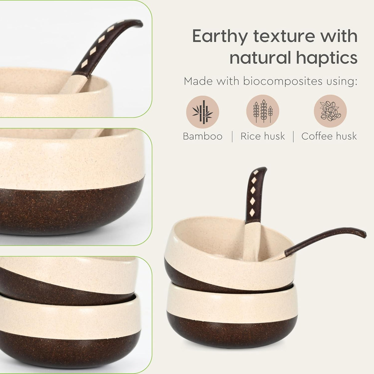 FRENVI Kids Feeding Bowl with Spoon 250 ml | 4 Pcs