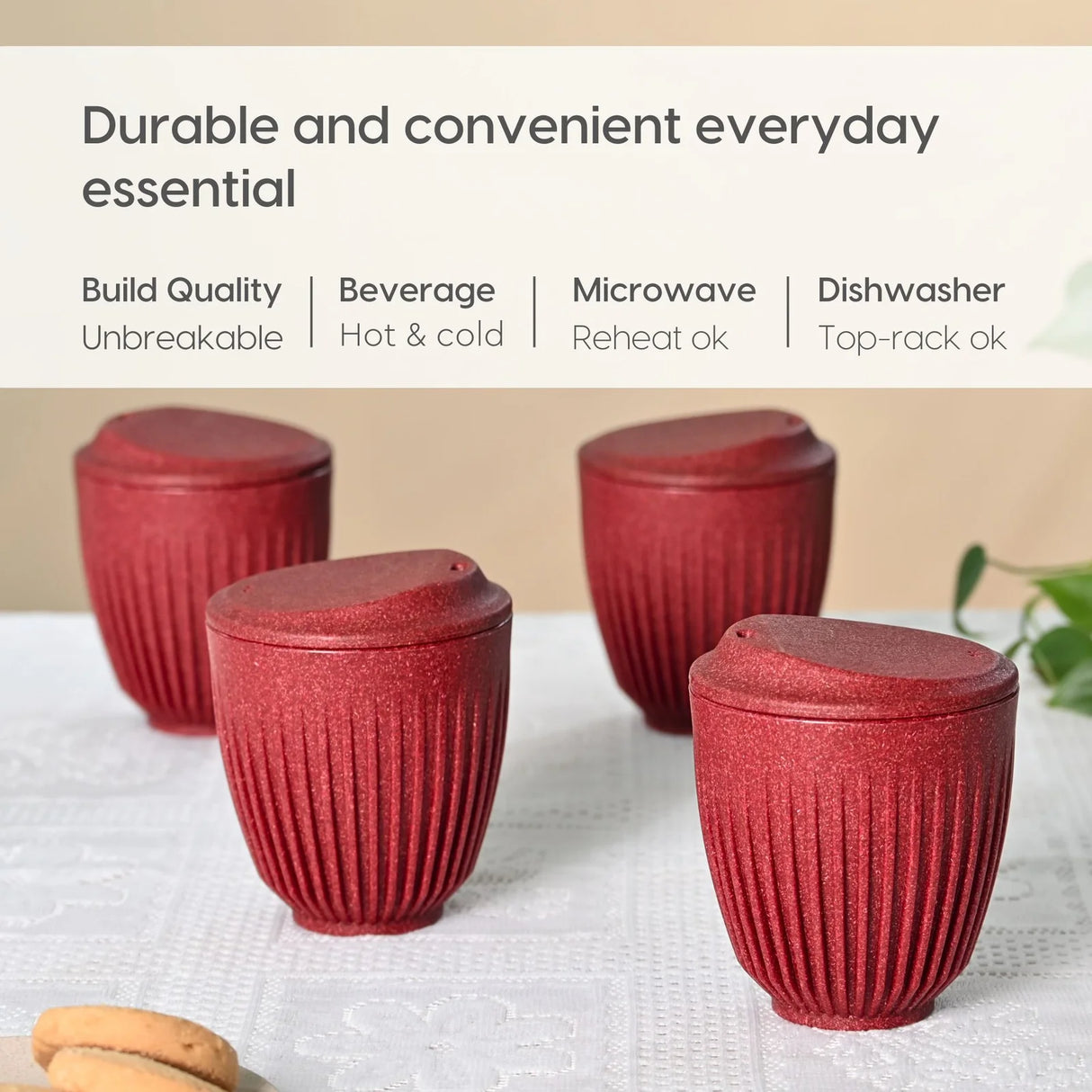 FRENVI Retro Cup 250 ml | 4 Pcs