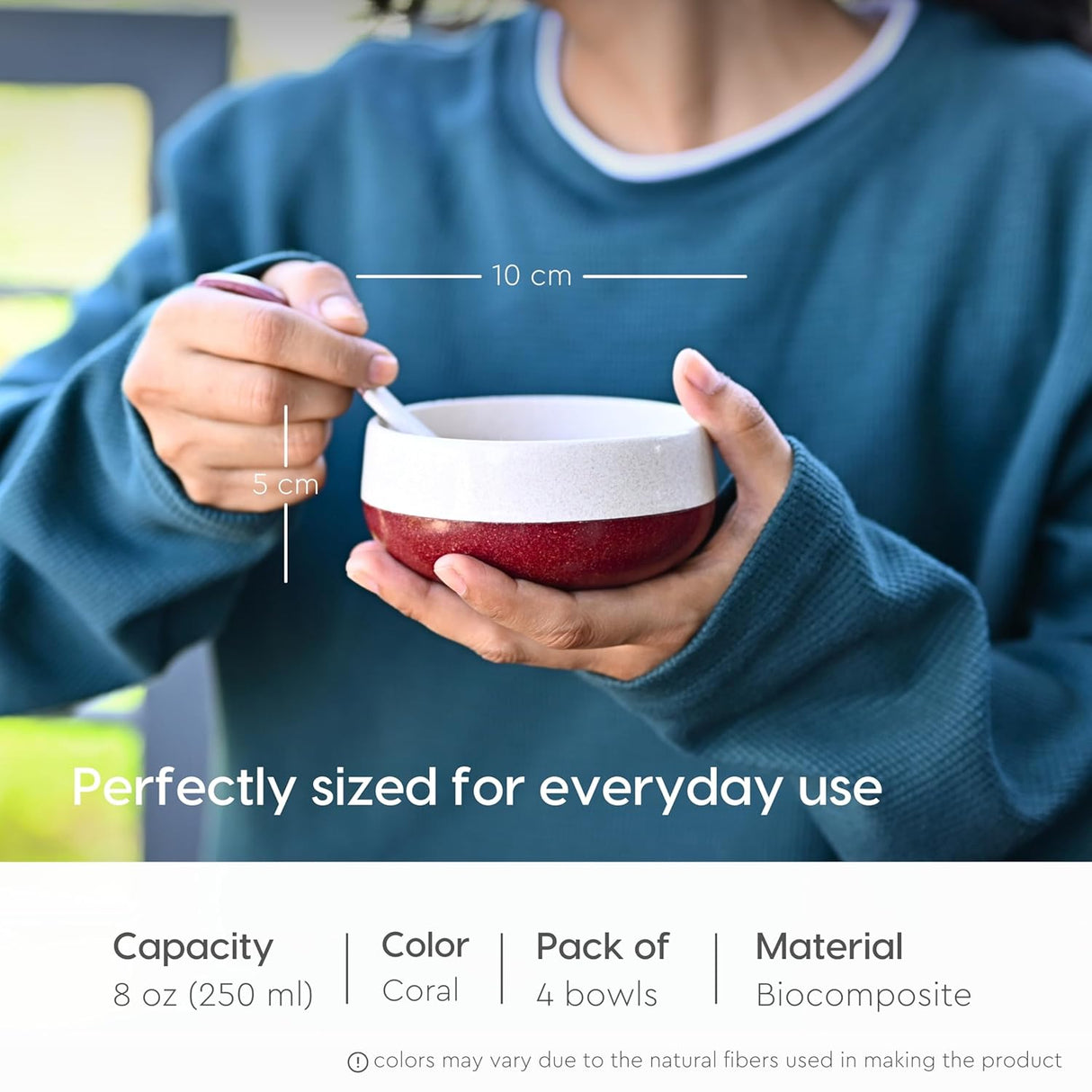 FRENVI Kids Feeding Bowl with Spoon 250 ml | 4 Pcs