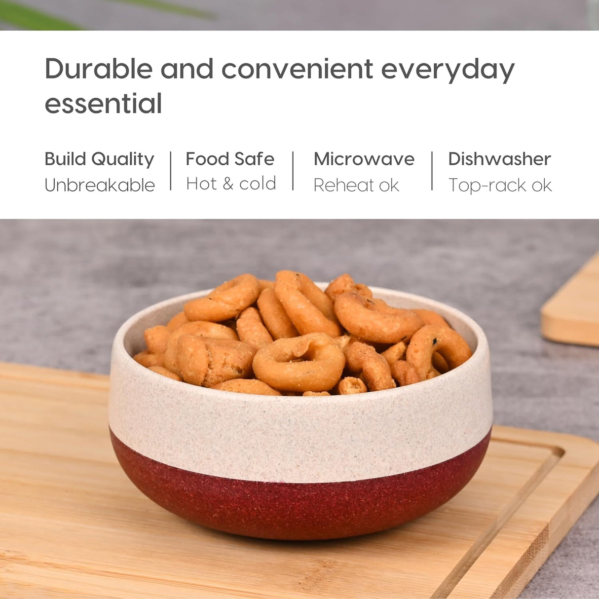 FRENVI Kids Feeding Bowl with Spoon 250 ml | 4 Pcs