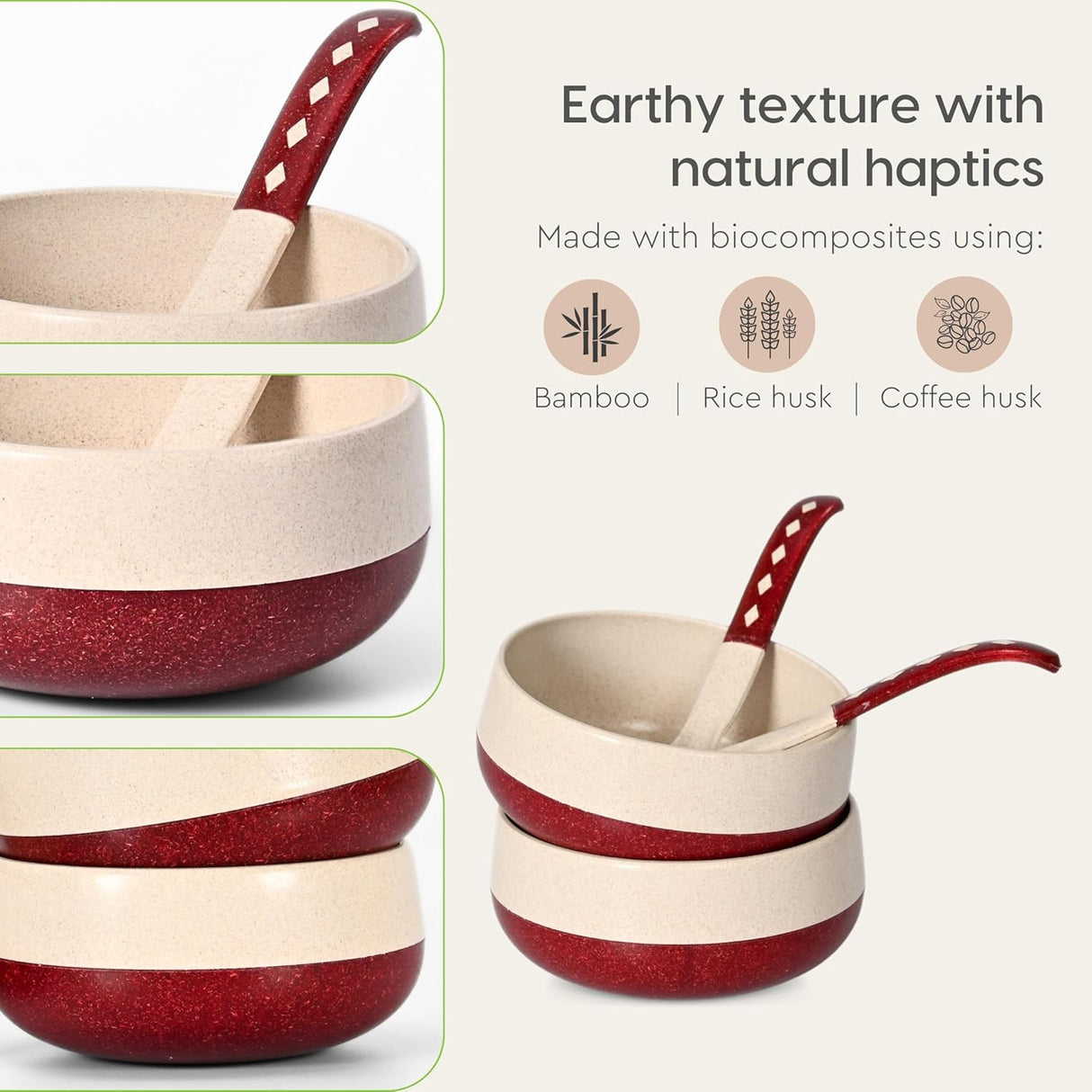 FRENVI Kids Feeding Bowl with Spoon 250 ml | 4 Pcs