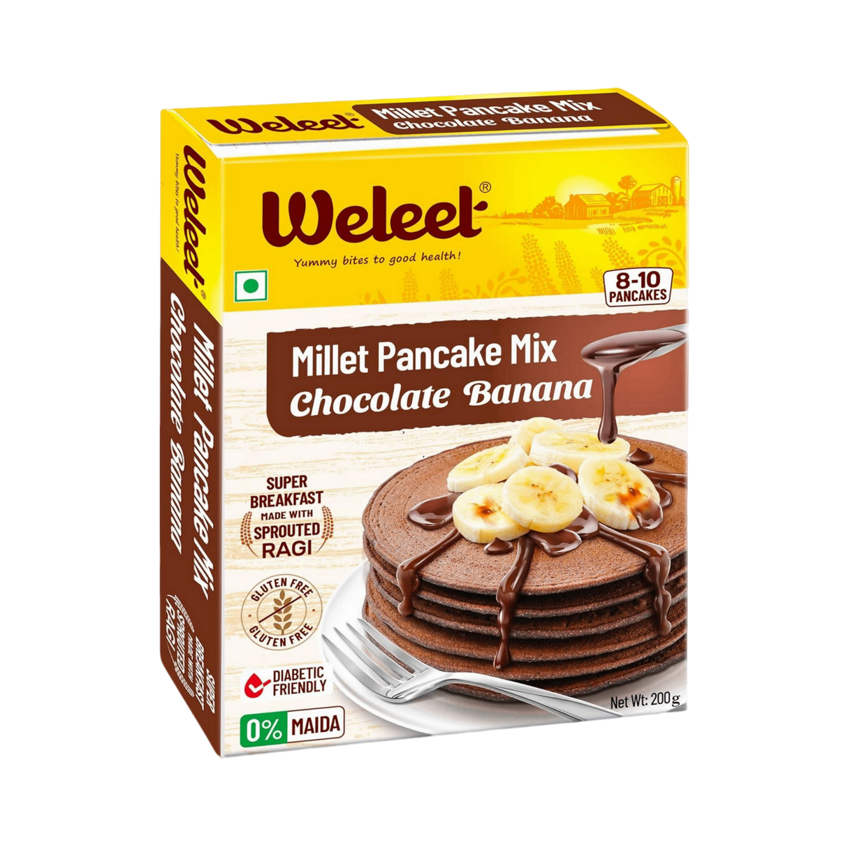 WELEET Millet Pancake Mix - Chocolate Banana