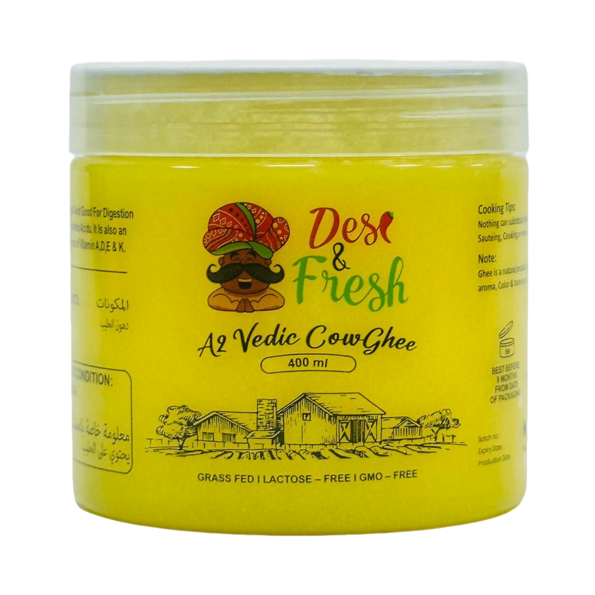 DESI & FRESH A2 Vedic Cow Ghee | 400 ml