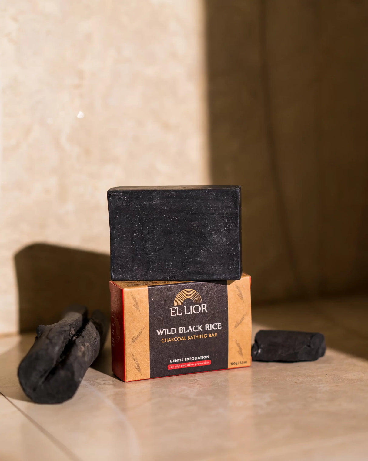 EL LIOR Wild Black Rice Charcoal bathing bar