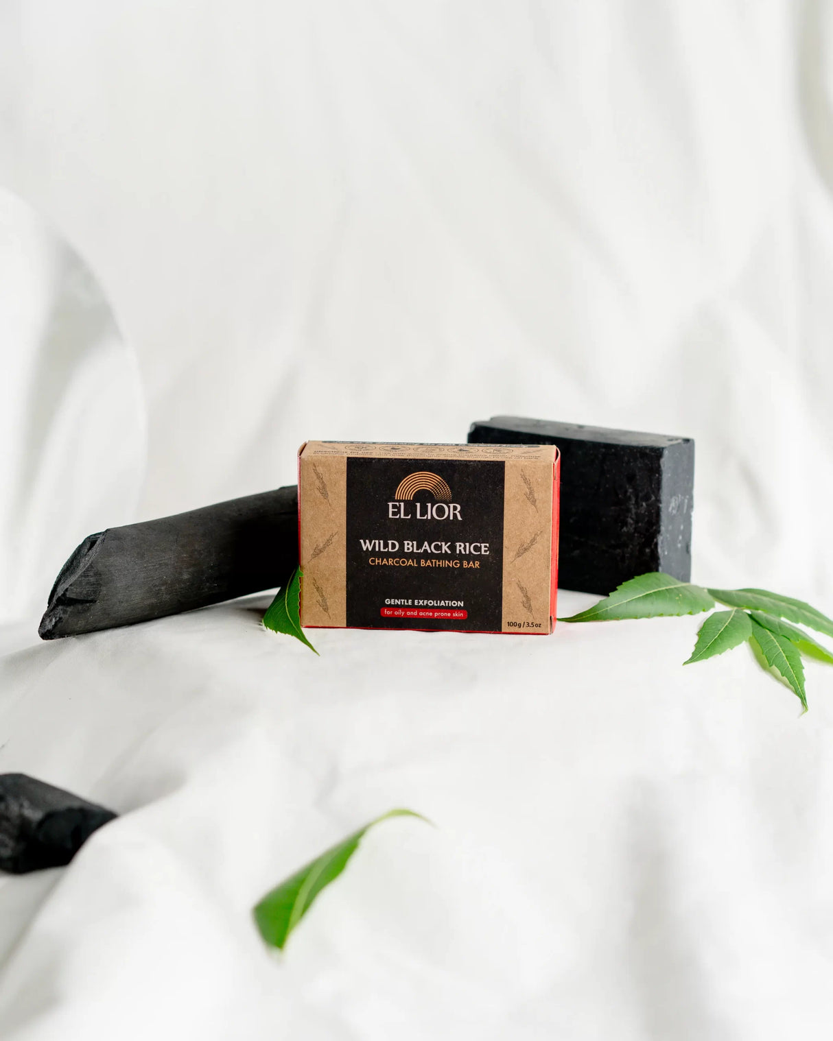 EL LIOR Wild Black Rice Charcoal bathing bar