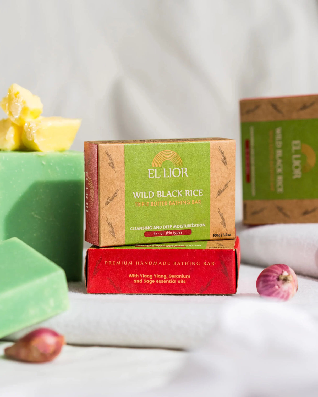 EL LIOR Wild Black Rice Triple Butter Bathing Bar