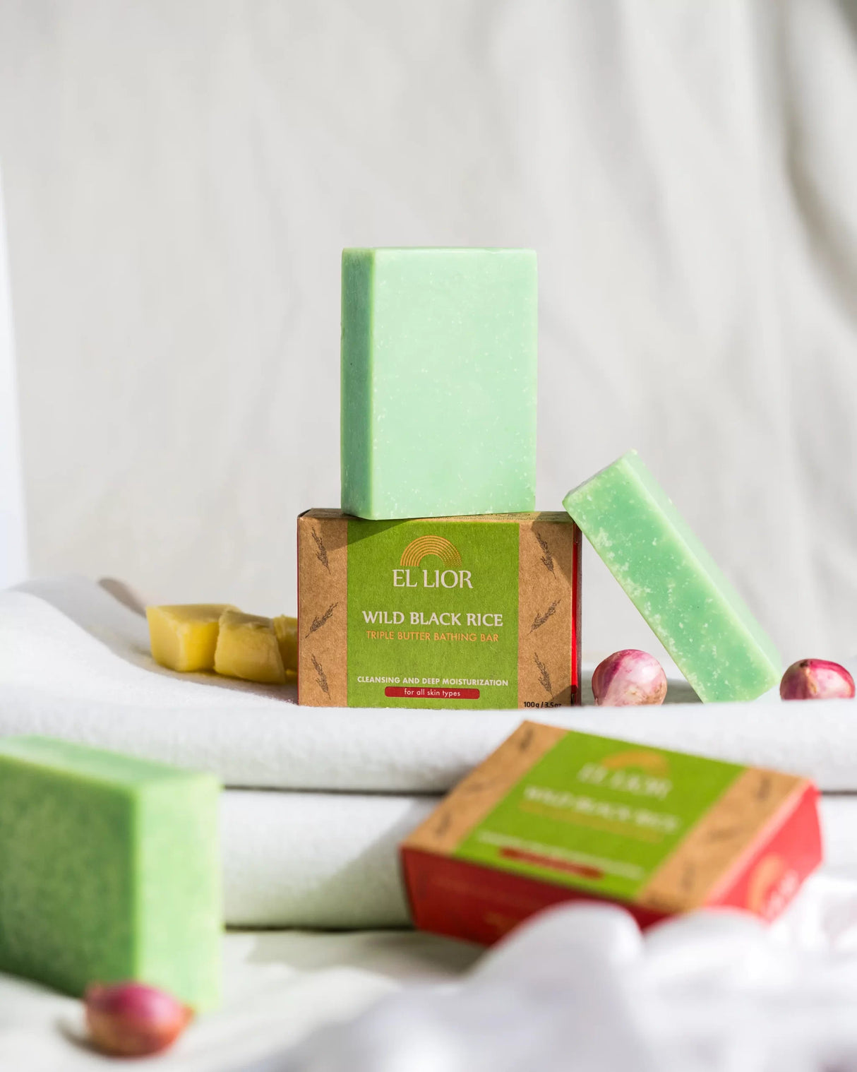 EL LIOR Wild Black Rice Triple Butter Bathing Bar