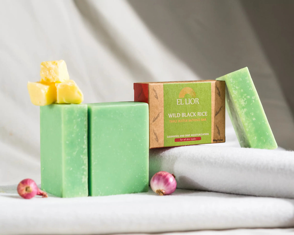 EL LIOR Wild Black Rice Triple Butter Bathing Bar