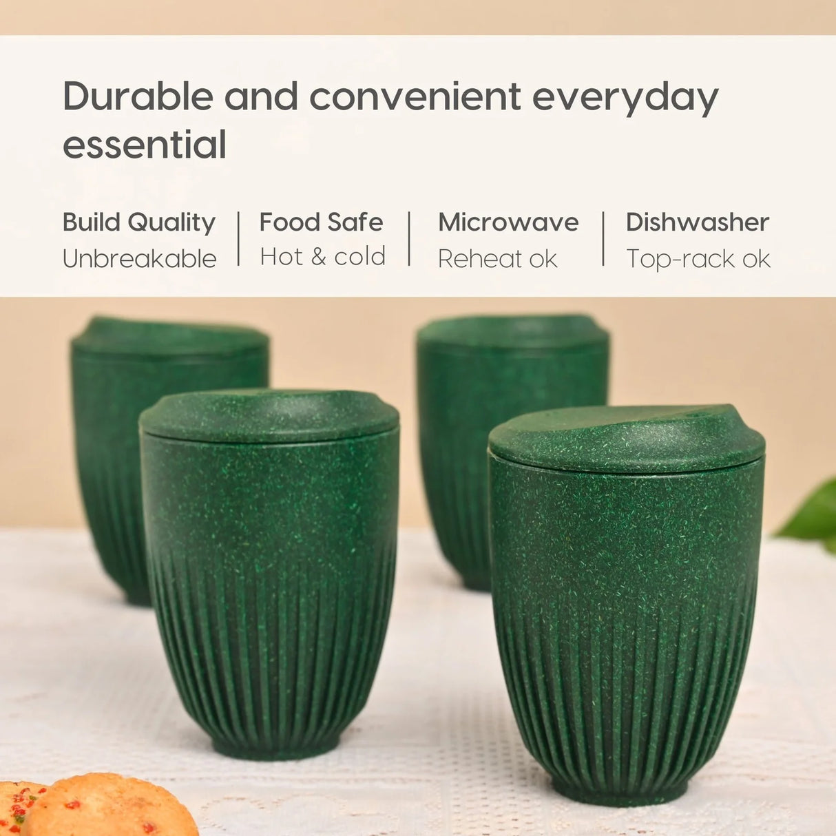 FRENVI Retro Cup 350 ml | 4 Pcs