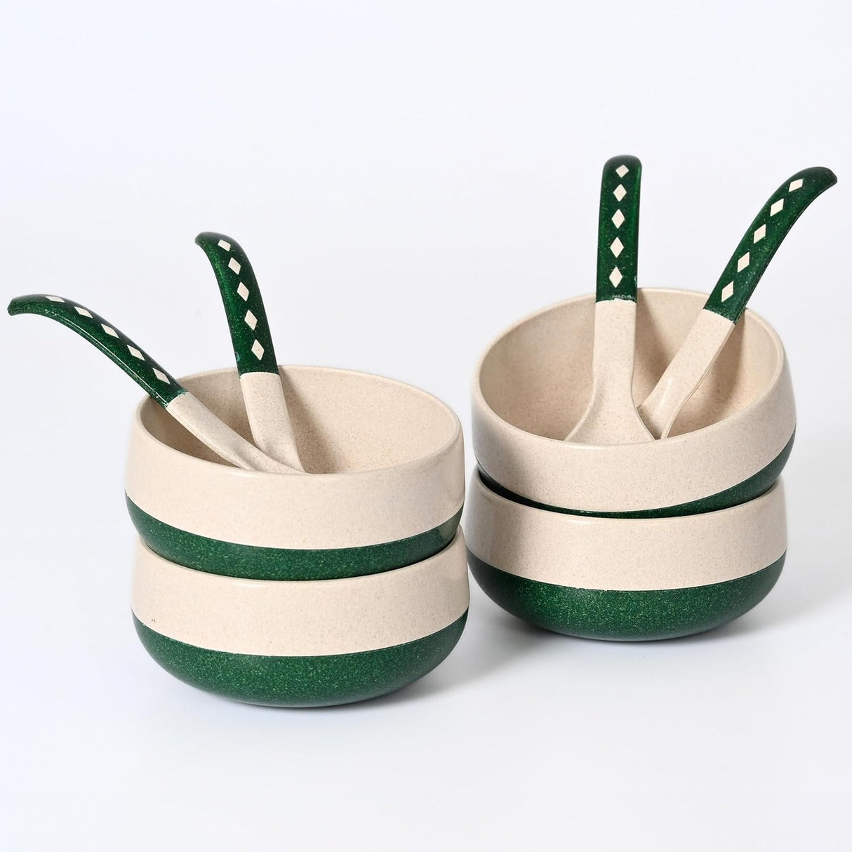 FRENVI Kids Feeding Bowl with Spoon 250 ml | 4 Pcs