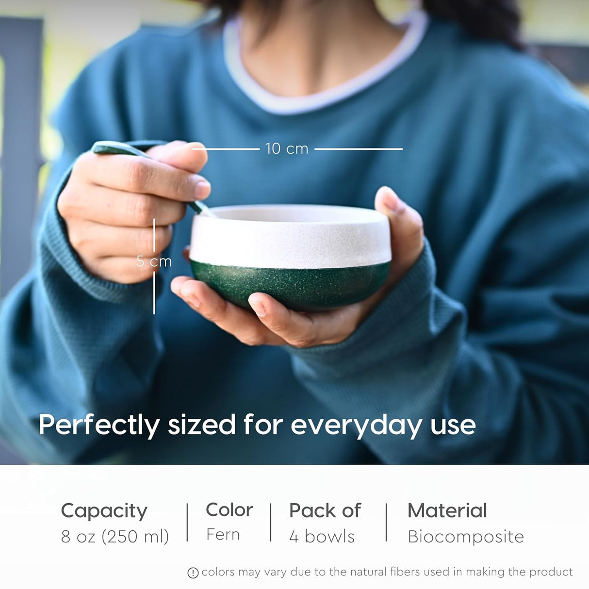 FRENVI Kids Feeding Bowl with Spoon 250 ml | 4 Pcs