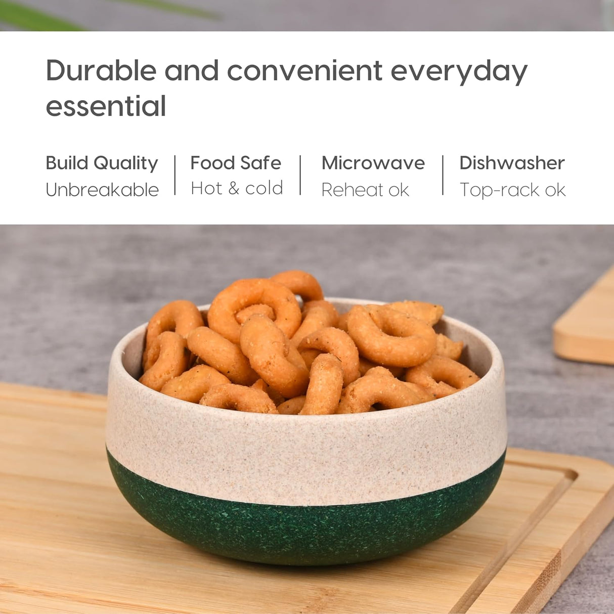 FRENVI Kids Feeding Bowl with Spoon 250 ml | 4 Pcs