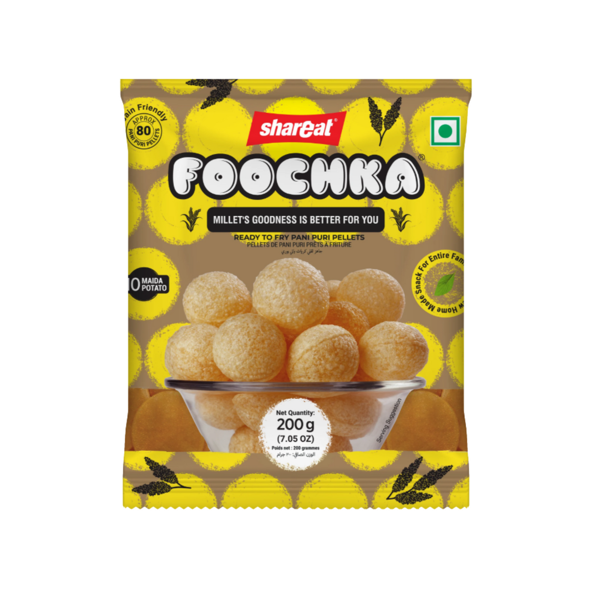 SHAREAT Foochka Millet Pani-Puri Pellets