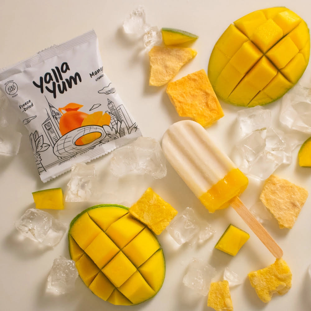 YALLA YUM Freeze Dried Mango | 6 Pcs x 15 g