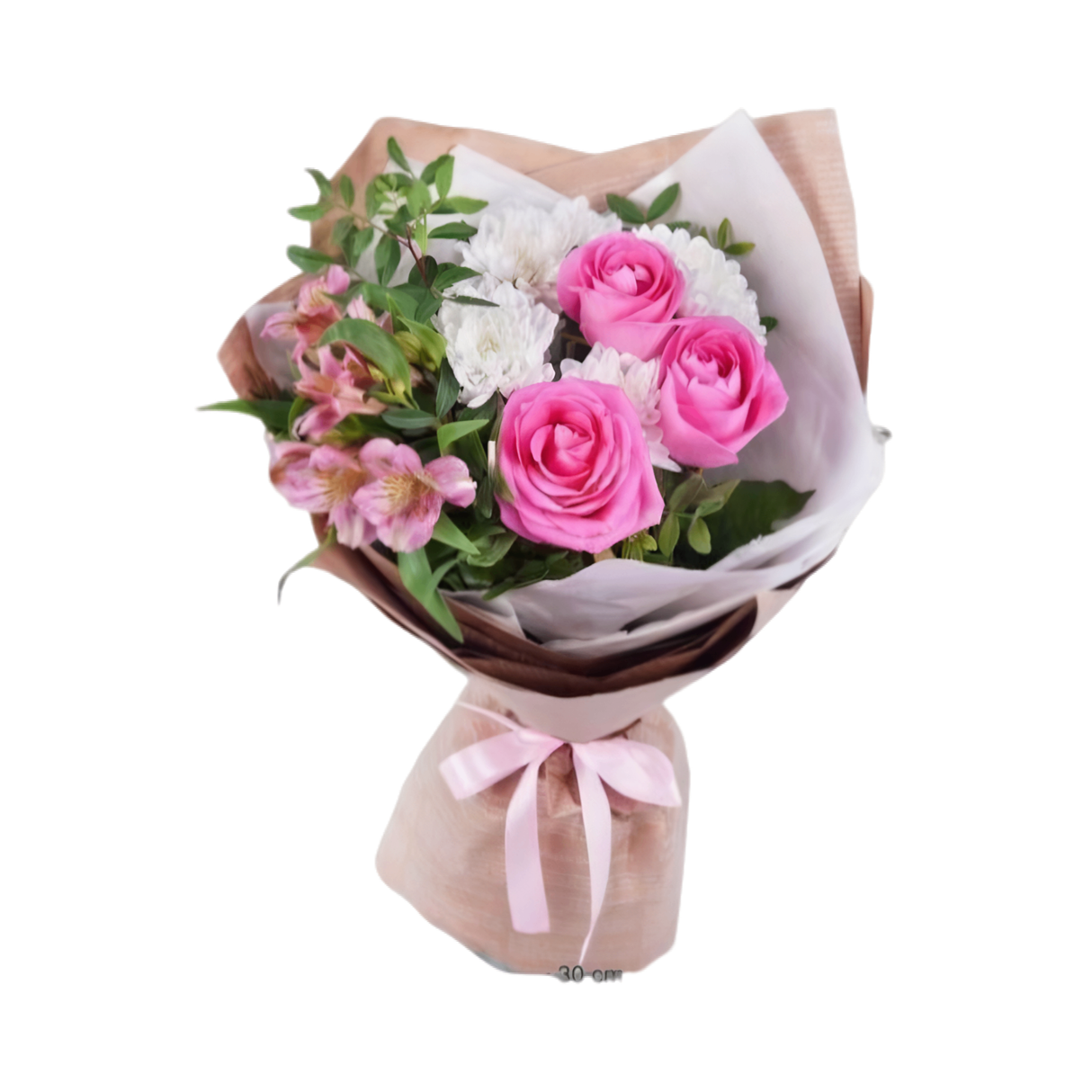 Friends - (3 pink roses with fillers)