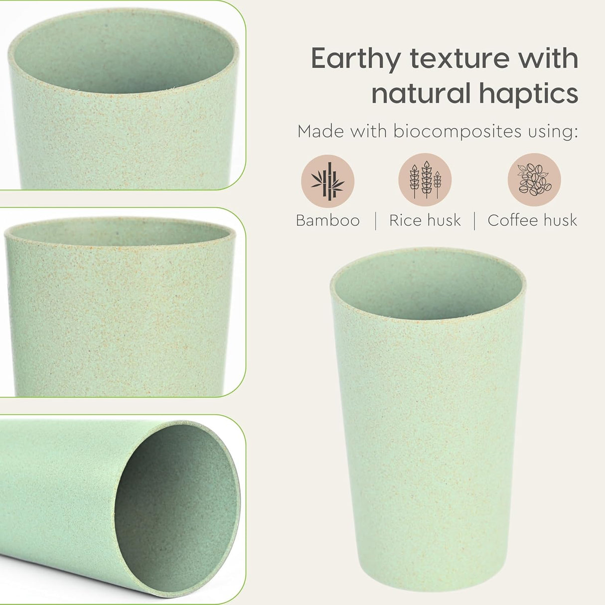 FRENVI Frosted Tumbler Cup 250 ml | 4 pcs