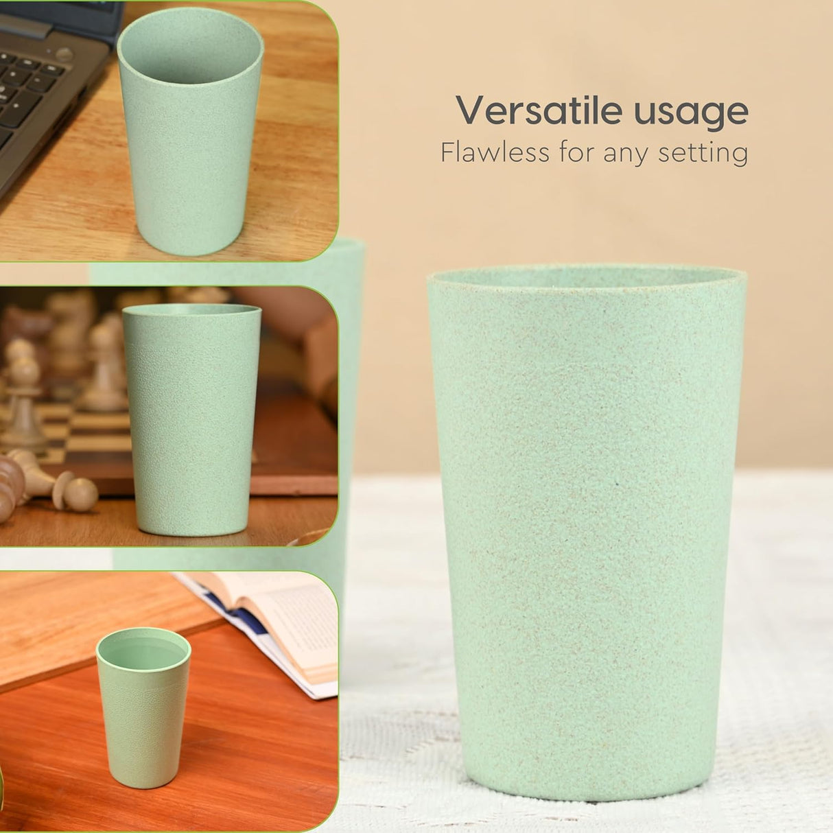FRENVI Frosted Tumbler Cup 250 ml | 4 pcs
