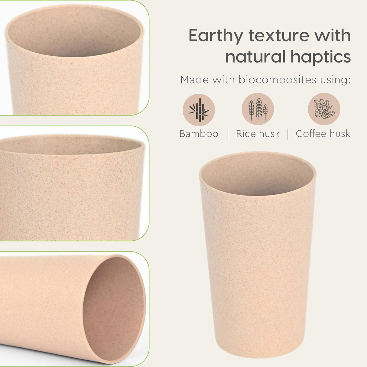 FRENVI Frosted Tumbler Cup 250 ml | 4 pcs