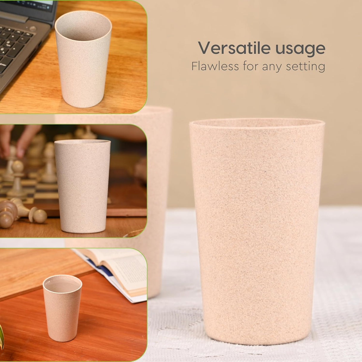 FRENVI Frosted Tumbler Cup 250 ml | 4 pcs