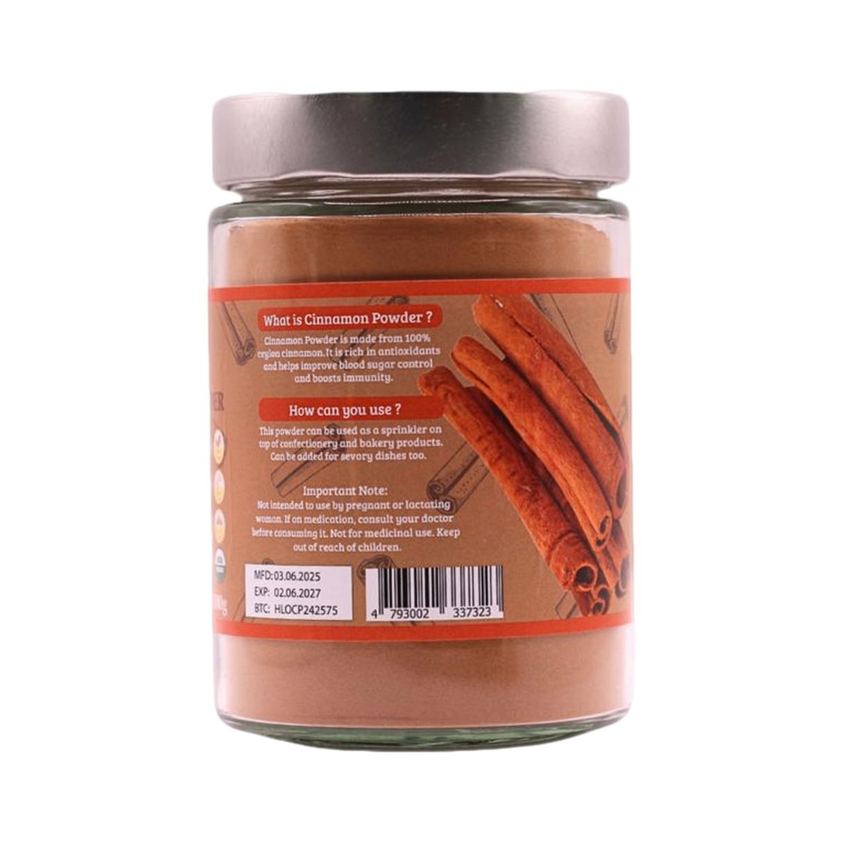 HERITAGE Organic Ceylon Cinnamon Powder