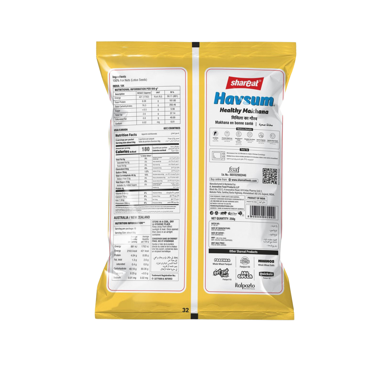 SHAREAT Havesum Fox Nuts (Makhana)