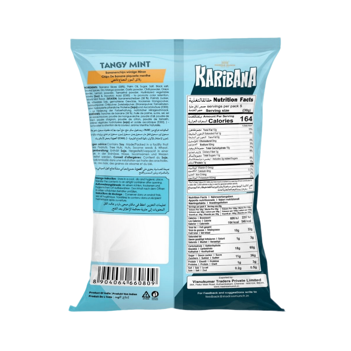 KARIBANA Banana Chips - Tangy Mint