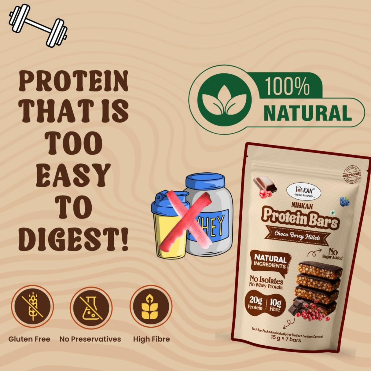 Nihkan Choco & Berry Bars | 100g