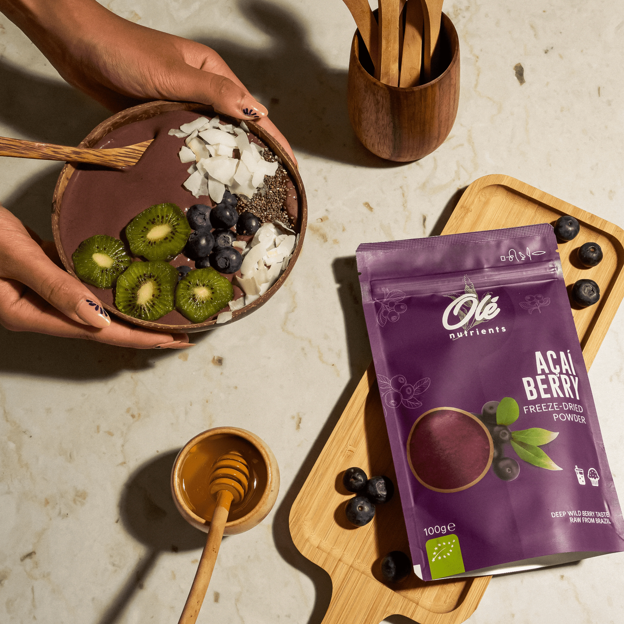 OLE Açaí Berry Freeze-Dried Powder