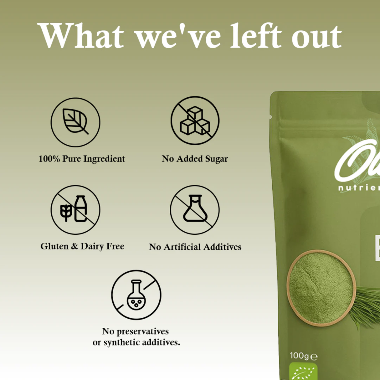 OLE Nutrients Barley Grass Juice Powder