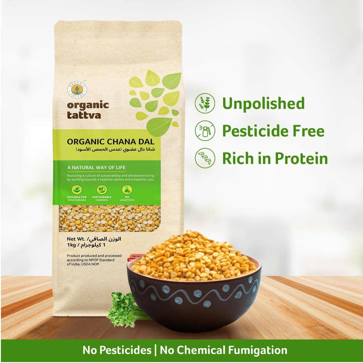 ORGANIC TATTVA Chana Dal (split)