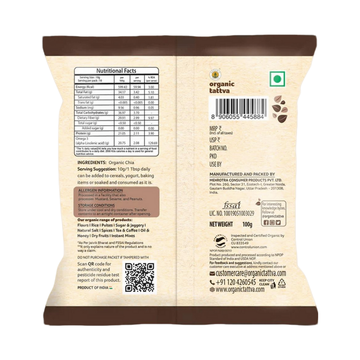 ORGANIC TATTVA Chia seeds