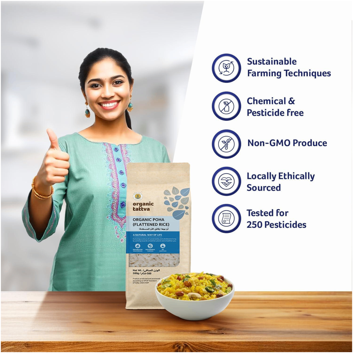 ORGANIC TATTVA Flattened Rice Poha