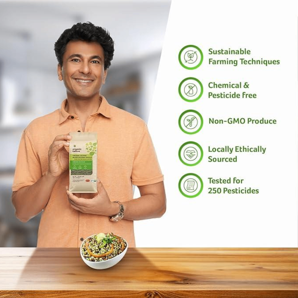 ORGANIC TATTVA Green Gram (Moong-Whole)