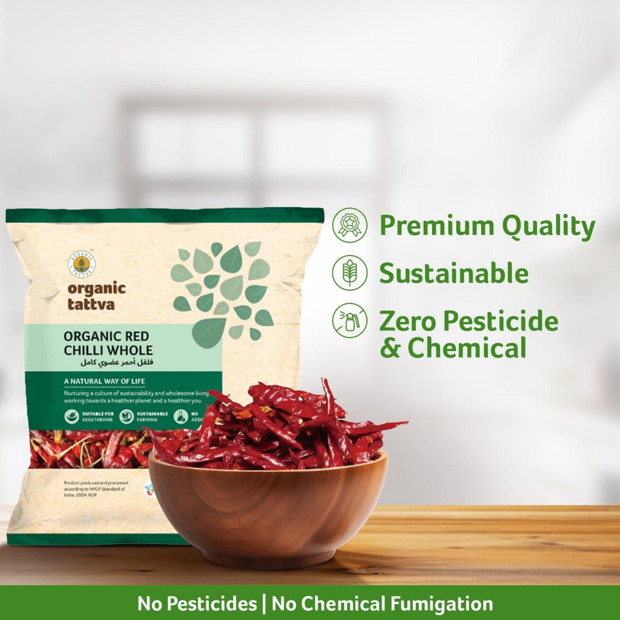 ORGANIC TATTVA Red Chilli Whole