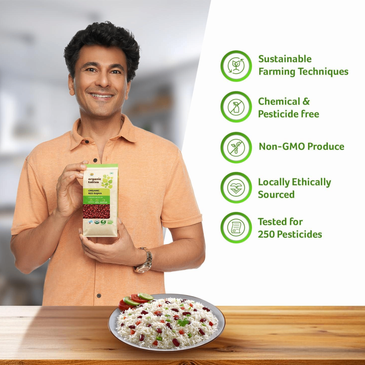 ORGANIC TATTVA Red Kidney Beans (Rajma)